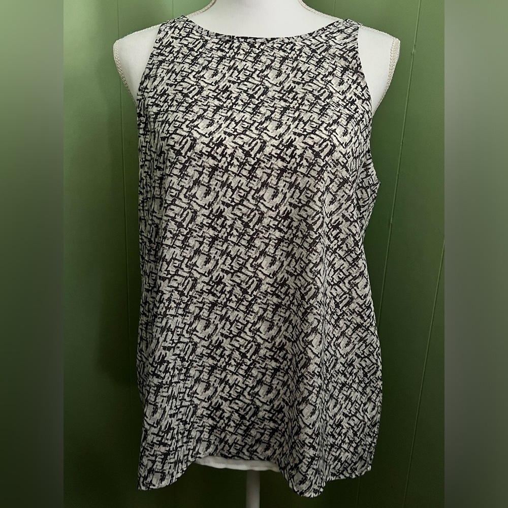 Kenar 2-In-1 Faux Open Back Tank Blouse, NWOT, Size S